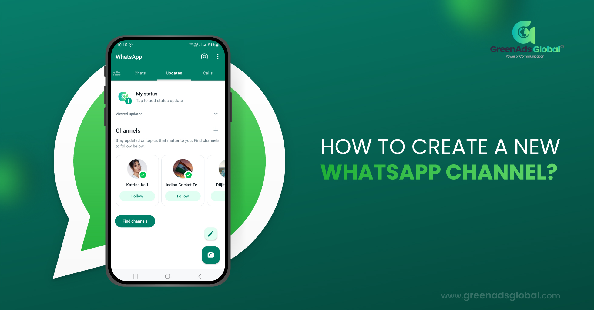 How to create a WhatsApp Channel